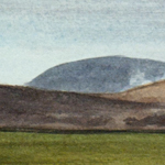 View toward Lava Beds, from Tulelake Wildlife Refuge